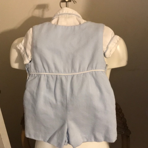 Strasburg baby blue boy jumper and shirt 3months